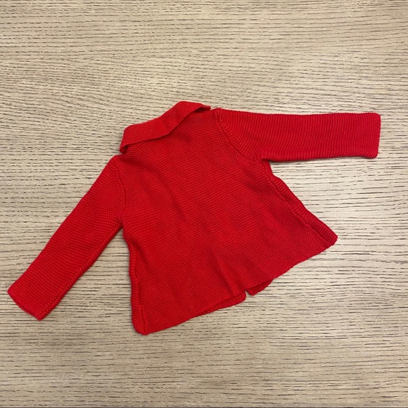 Old Navy Red knit Cardigan 6-12 months - Picture 3 of 3